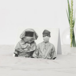 Gruß aus Quarantäne gespendet soziale Distanzierun Karte