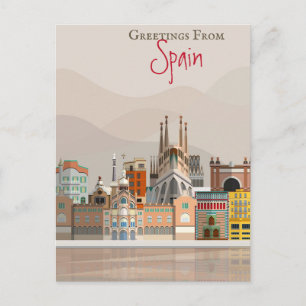 Gruß aus Spanien Postkarte