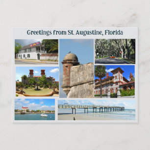 Gruß aus St. Augustine Postkarte
