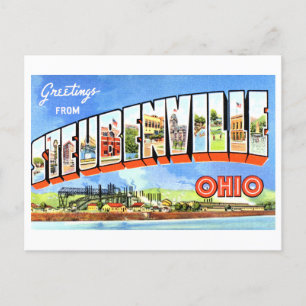 Gruß aus Steubenville, Ohio, auf alte Art Postkarte