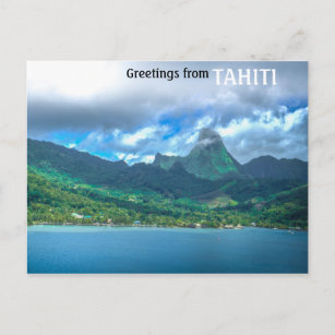 Gruß aus Tahiti Postkarte