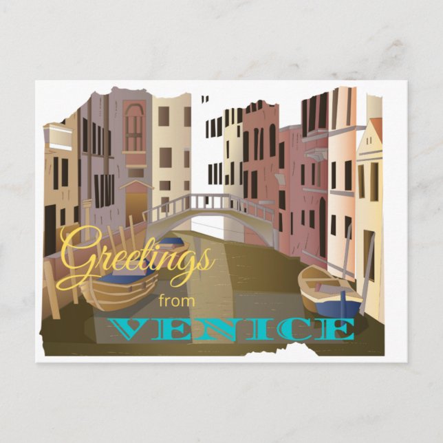 Gruß aus Venedig Italien Postkarte (Vorderseite)