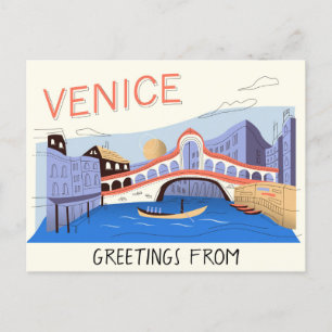 Gruß aus Venedig Italien Postkarte