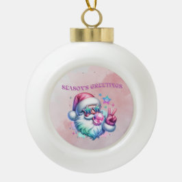 Gruß der Saison Keramik Kugel-Ornament