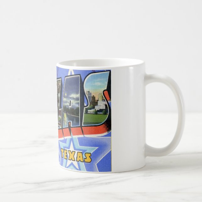 Grüß dich von Dallas Texas Kaffeetasse (Rechts)