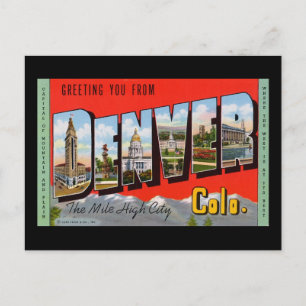 Gruß dich von Denver Colordao Postkarte