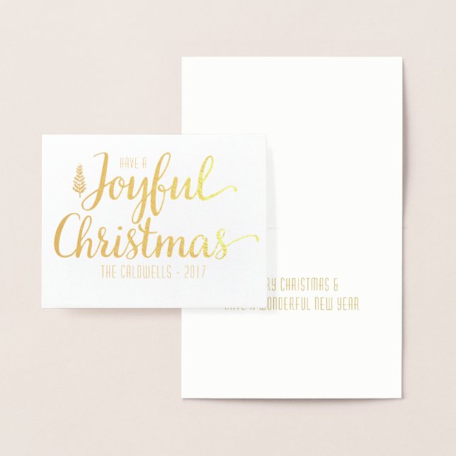 Gruß frohe Weihnachten | Gold Foil Card Folienkarte (Anzeige)