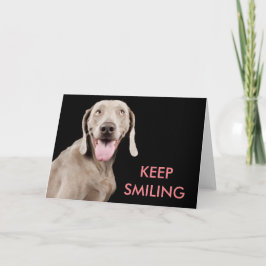 Gruß-Karte - behalten Sie das Lächeln Karte