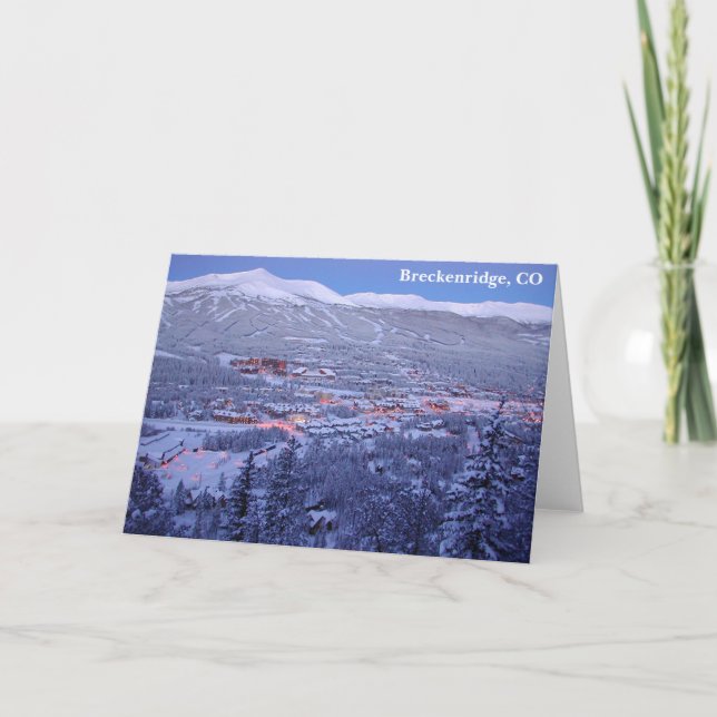 Gruß-Karte Breckenridges, Colorado Karte (Vorderseite)