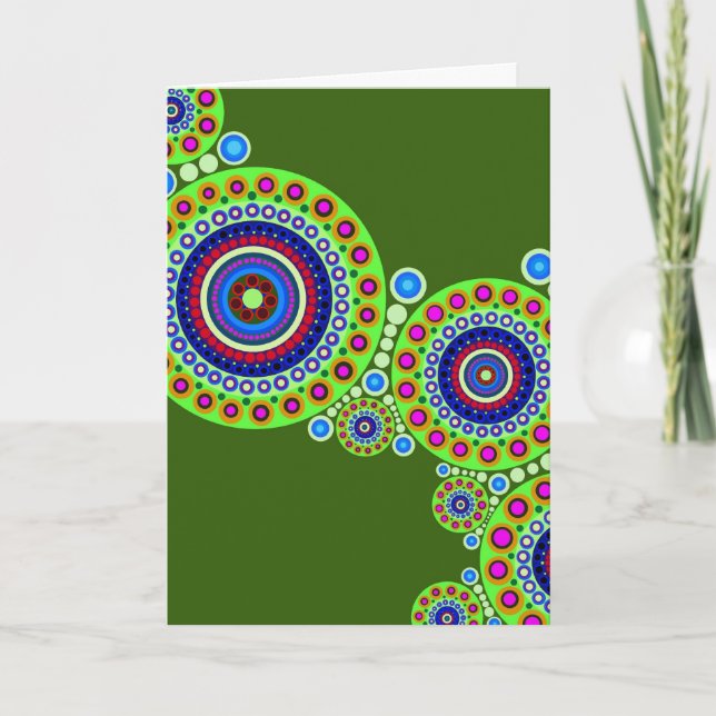 Gruß-Karte des Kreis-Motiv-#119 Karte (Vorderseite)