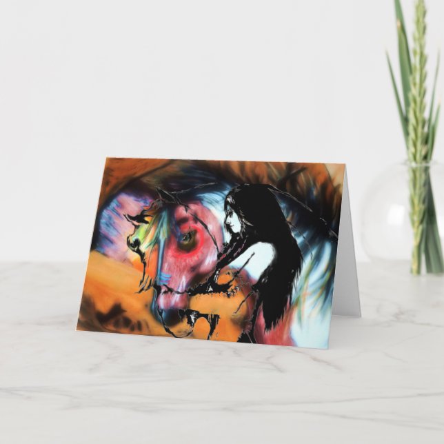 Gruß-Karte des Schlachtross-3 Karte (Vorderseite)