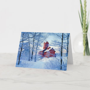 GRUSS-KARTE   die alte rote Mühle Karte