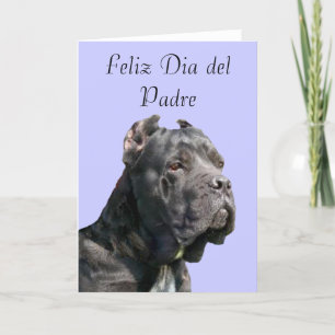 Gruß-Karte Feliz Dia Del Padre Cane Corso Karte