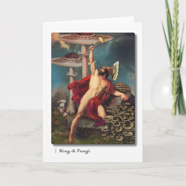 Gruß-Karte König-di Fungi Tarot Karte (Vorderseite)