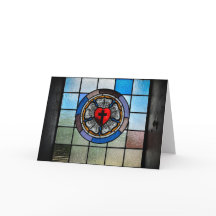 Gruß-Karte - Luther Rose