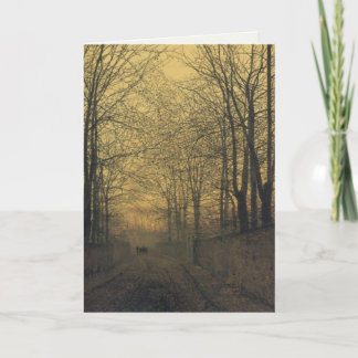 Gruß-Karte mit Malerei Johns Atkinson Grimshaw Karte