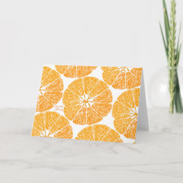 Gruß-Karte - Orange Sie froh… Karte