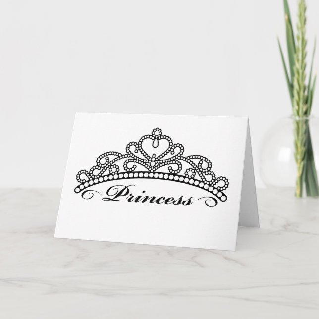 Gruß-Karte Prinzessin-Tiara Karte (Vorderseite)