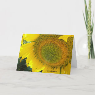 Gruß Karte Sonnenblume: ein sonniger Tag