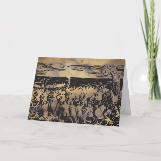 Gruß-Karte Vikings Heimskringla Barden Karte (Vorderseite)