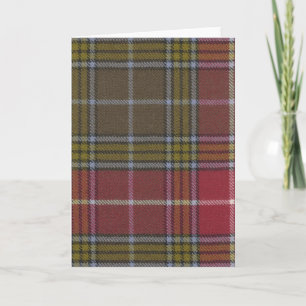 Gruß-Karten-Buchanan alter verwitterter Tartan Karte