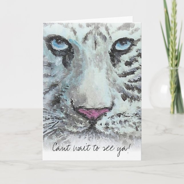 Gruß-Karten-Neigungswartezeit, zum von ya zu Karte (Vorderseite)