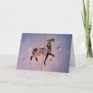 Gruß-Karten - Petaluma Karussell-Pferd 2 Karte