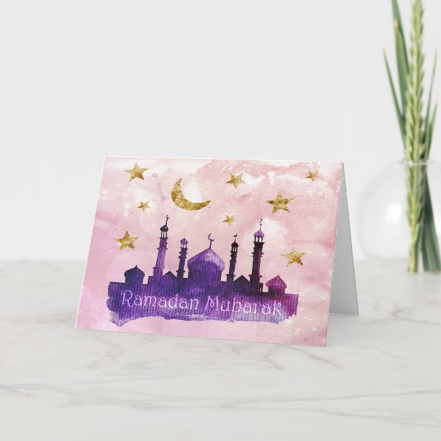 Gruß-Karten Ramadans Mubarak Karte (Vorderseite)