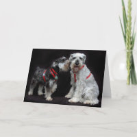Gruß-Kartezwei Schnauzers-Flüstern