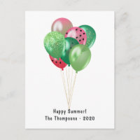 Gruß Sommer Watermelon Balloons Gruß