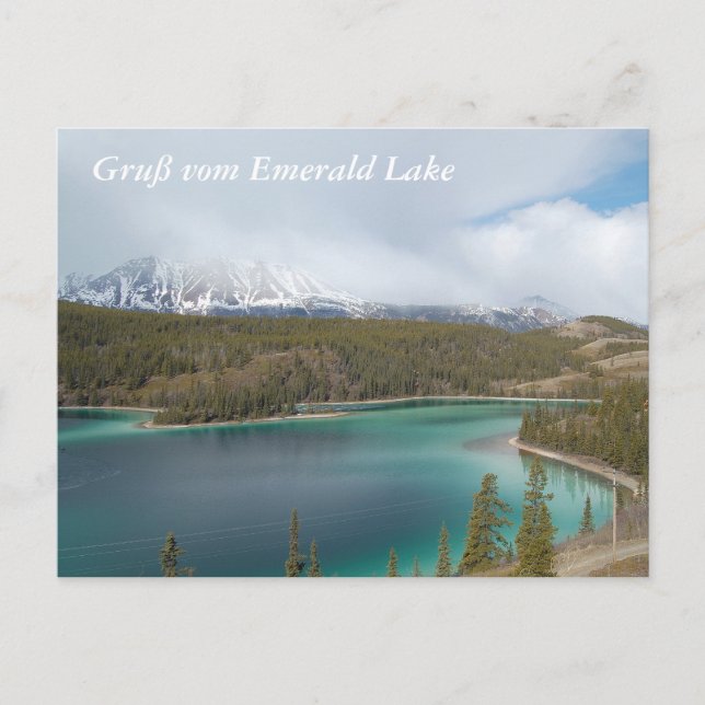 Gruß vom Emerald Lake Postkarte (Vorderseite)