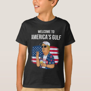 Gruß vom Golf Beach of America Patriotic T-Shirt