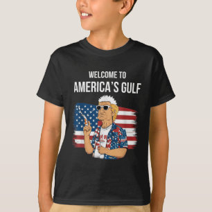 Gruß vom Golf Beach of America Patriotic T-Shirt