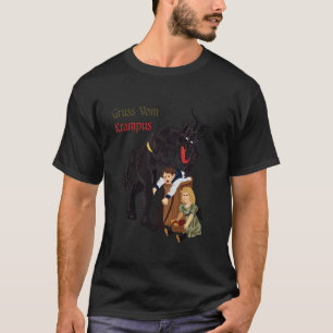 Gruss Vom Krampus Germanischer Weihnachtsdemo T-Shirt