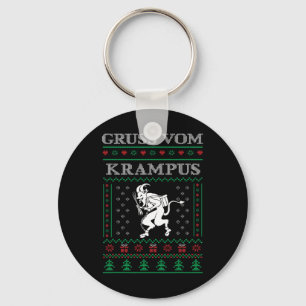 Gruß vom Krampus Goth hässlicher Weihnachtspullove Schlüsselanhänger