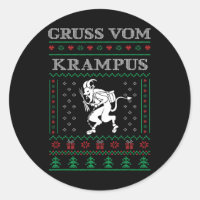 Gruss Vom Krampus Goth Ugly Christmas Sweater Kram