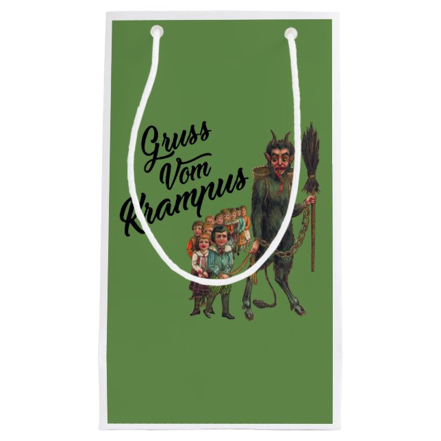 GRUSS VOM KRAMPUS KLEINE GESCHENKTÜTE (Vorderseite)