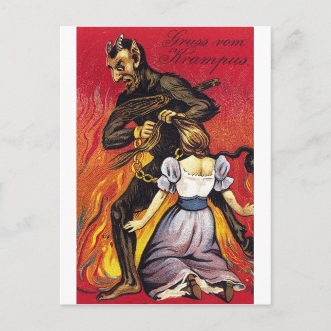 Gruss Vom Krampus Postkarte (Vorderseite)