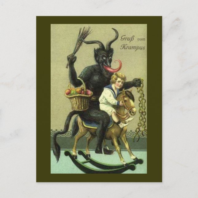 Gruss Vom Krampus Postkarte (Vorderseite)