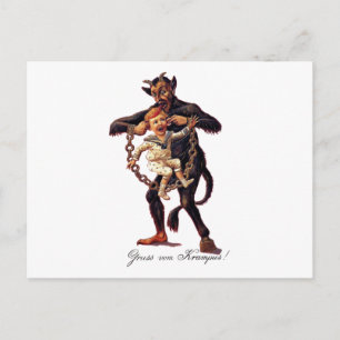 Gruss vom Krampus Postkarte