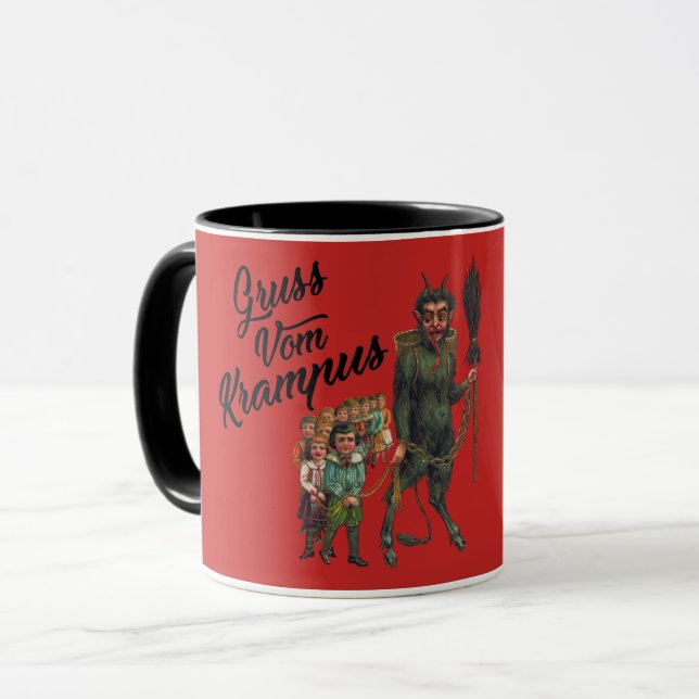 GRUSS VOM KRAMPUS TASSE (Vorderseite Links)