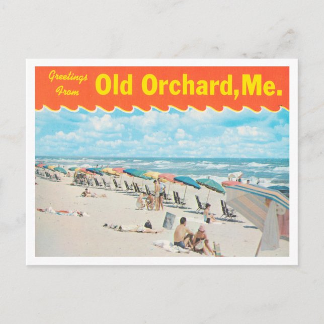 Gruß vom Old Orchard Beach, Mainreise Postkarte (Vorderseite)
