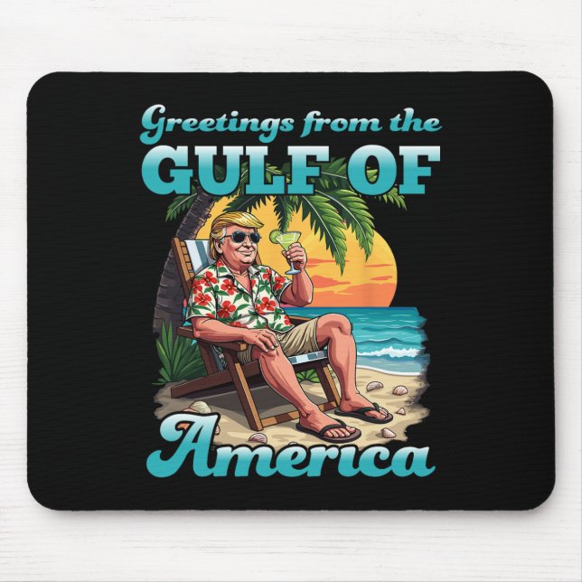 Gruß vom Patriotischen Golf der USA Mousepad (Vorne)