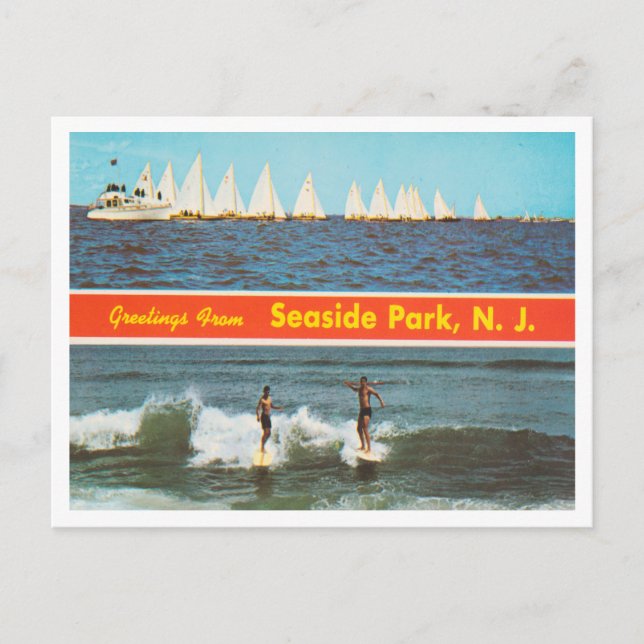 Gruß vom Seaside Park, New Jersey Travel Postkarte (Vorderseite)