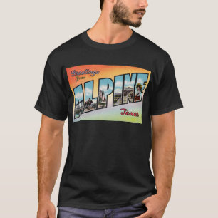 Gruß von ALPINEM Texas - Vintage Reise T-Shirt