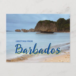 Gruß von Barbados Landschaftlich Postcard Postkarte
