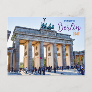 Gruß von Berlin Deutschland Postcard Postkarte