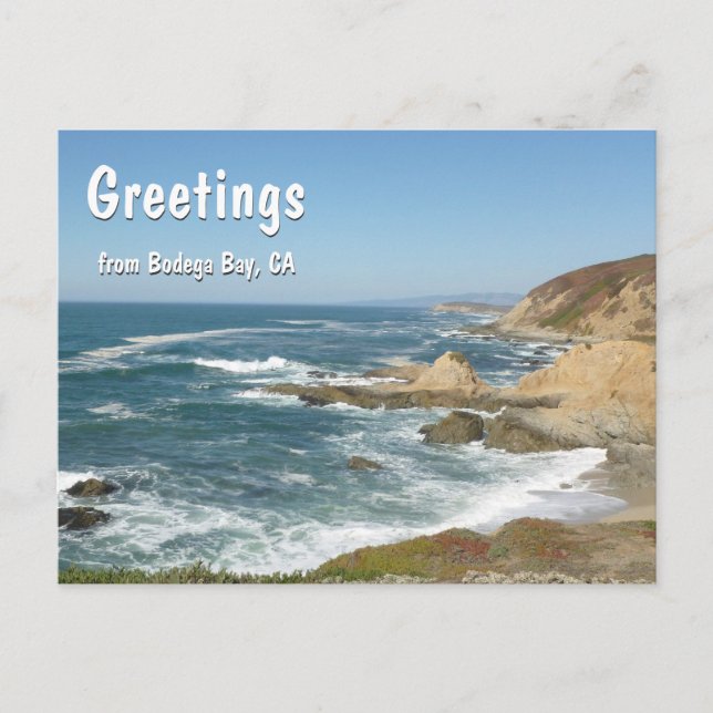 Gruß von Bodega Bay Postcard Postkarte (Vorderseite)