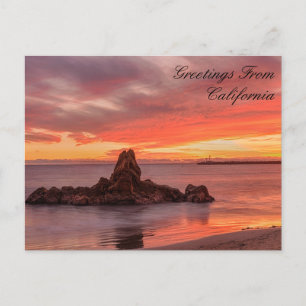 Gruß von California Beach Postcard Postkarte