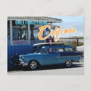 Gruß von California Travel Postcard Postkarte